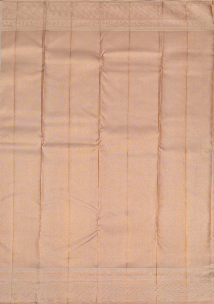 Gold Copper Zariwork Pure Silk Saree