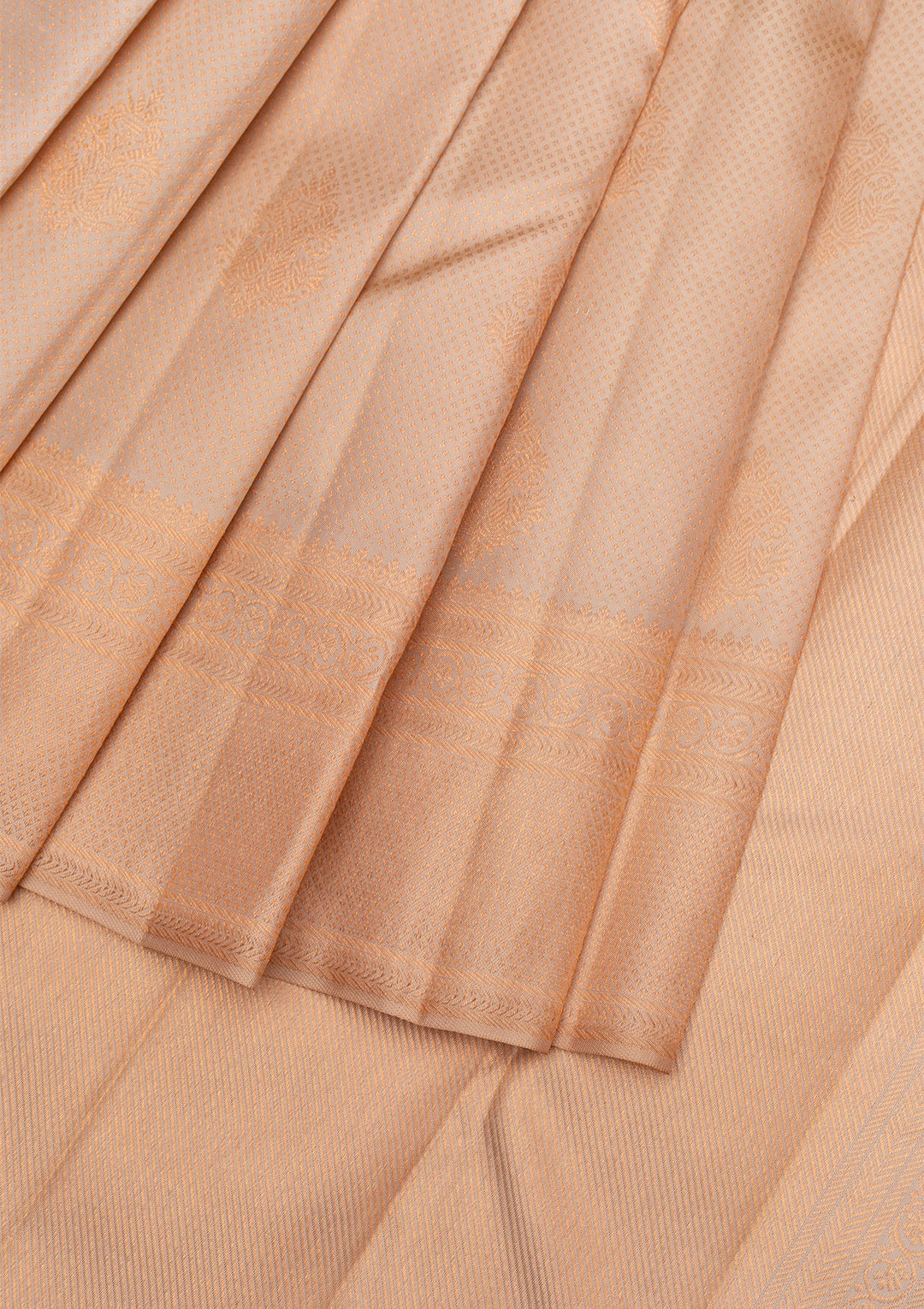 Gold Copper Zariwork Pure Silk Saree