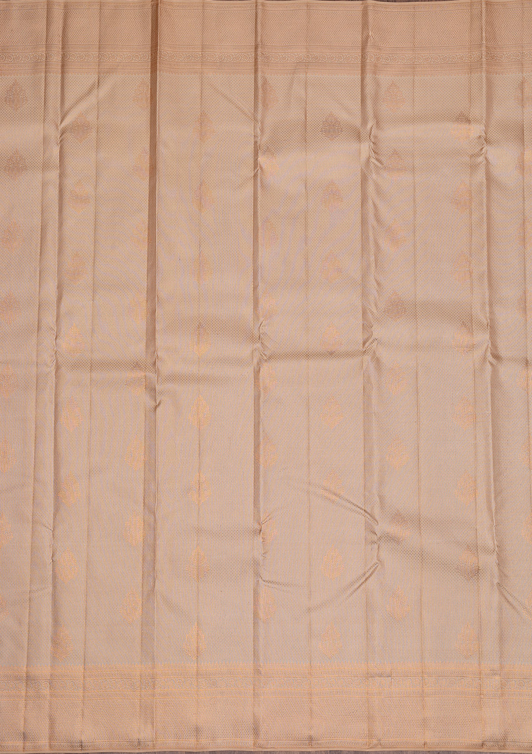 Gold Copper Zariwork Pure Silk Saree
