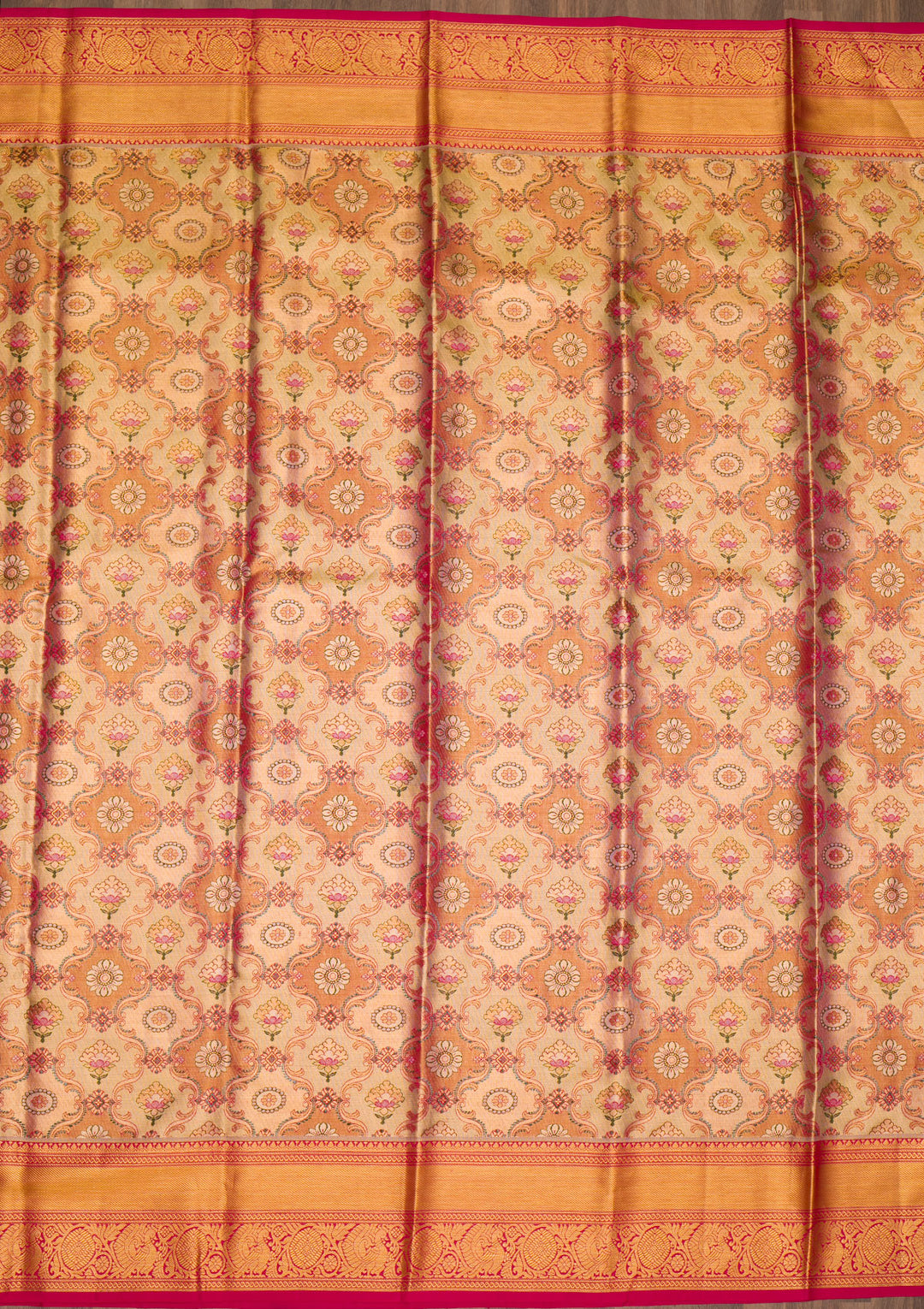 Gold Zariwork Kanjivaram Pure Silk Saree