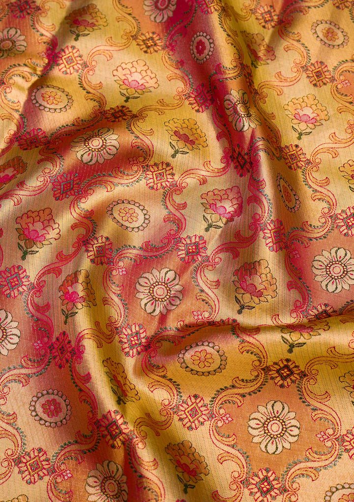 Gold Zariwork Kanjivaram Pure Silk Saree