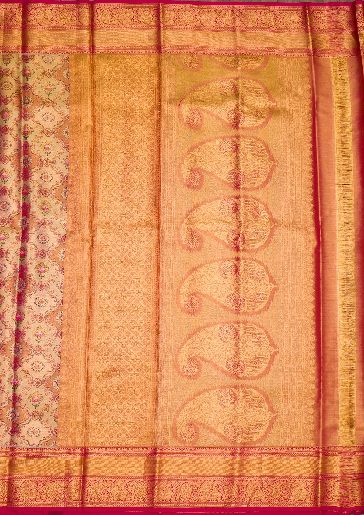 Gold Zariwork Pure Silk Saree