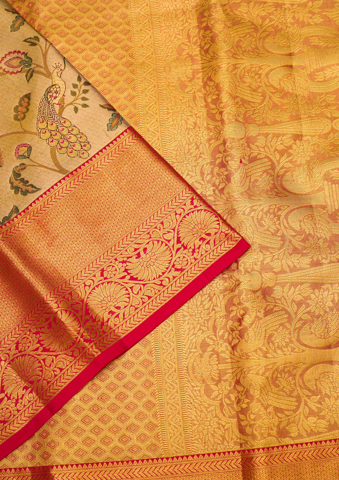 Gold Zariwork Pure Silk Saree