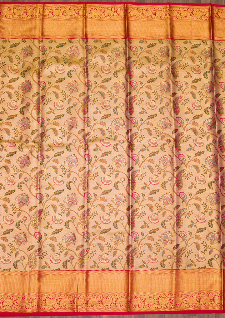 Gold Zariwork Pure Silk Saree