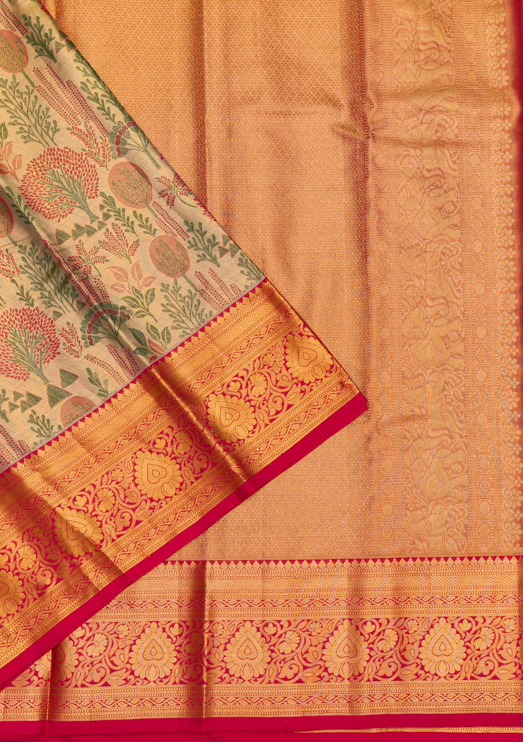 Gold Zariwork Kanjivaram Pure Silk Saree