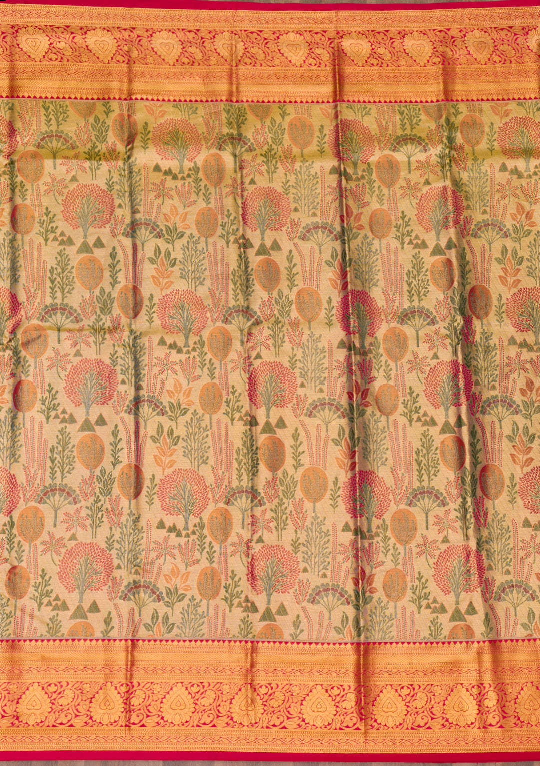 Gold Zariwork Kanjivaram Pure Silk Saree