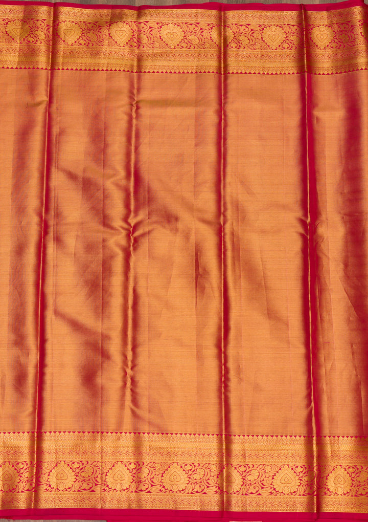 Gold Zariwork Kanjivaram Pure Silk Saree