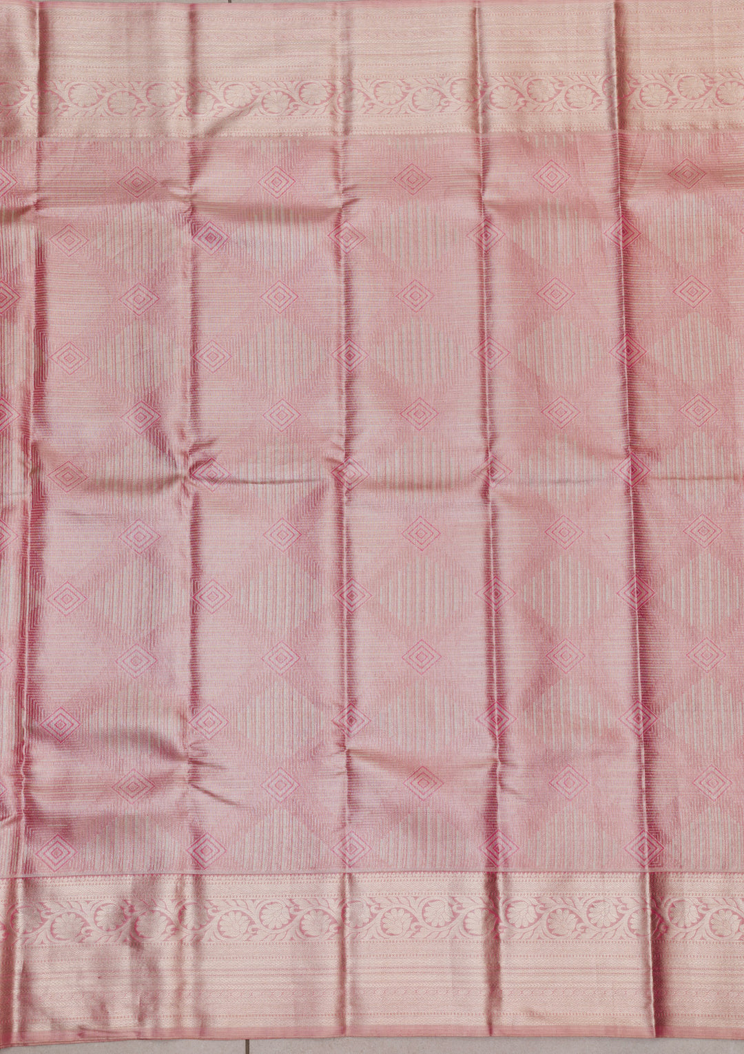 Pink Zariwork Pure Silk Saree