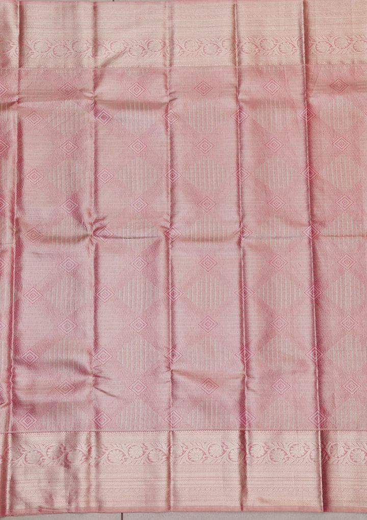 Pink Zariwork Pure Silk Saree