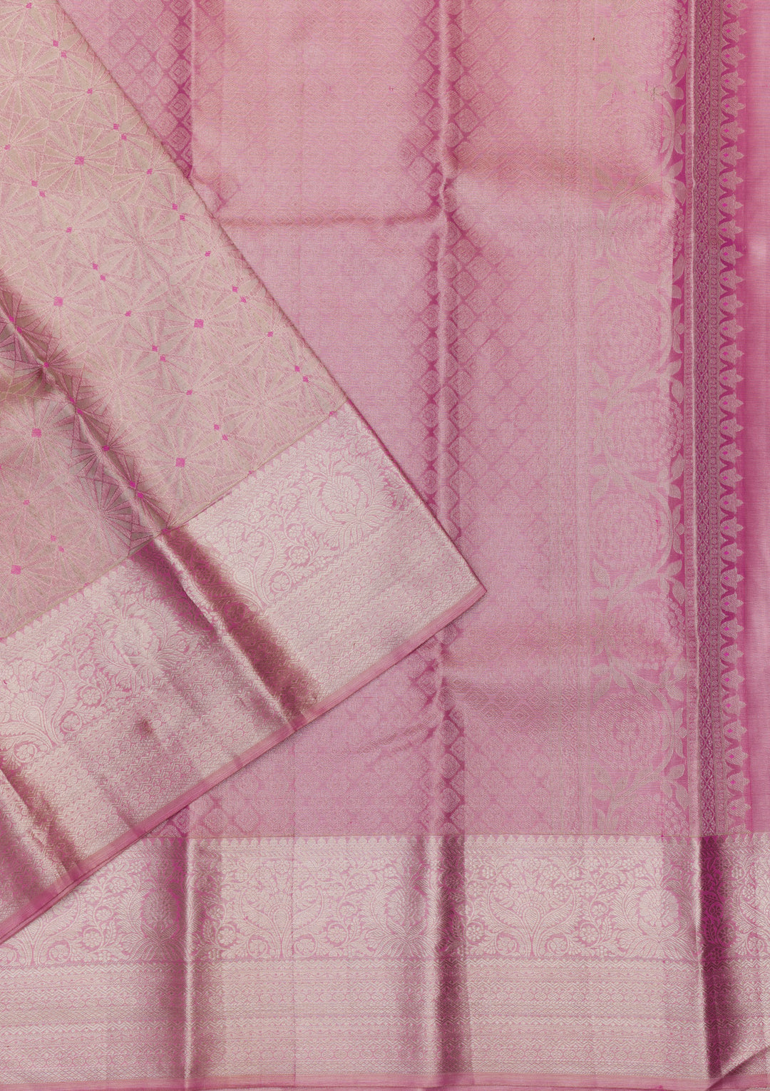 Pink Zariwork Kanjivaram Pure Silk Saree