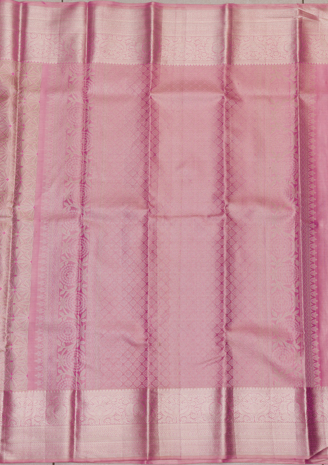 Pink Zariwork Kanjivaram Pure Silk Saree