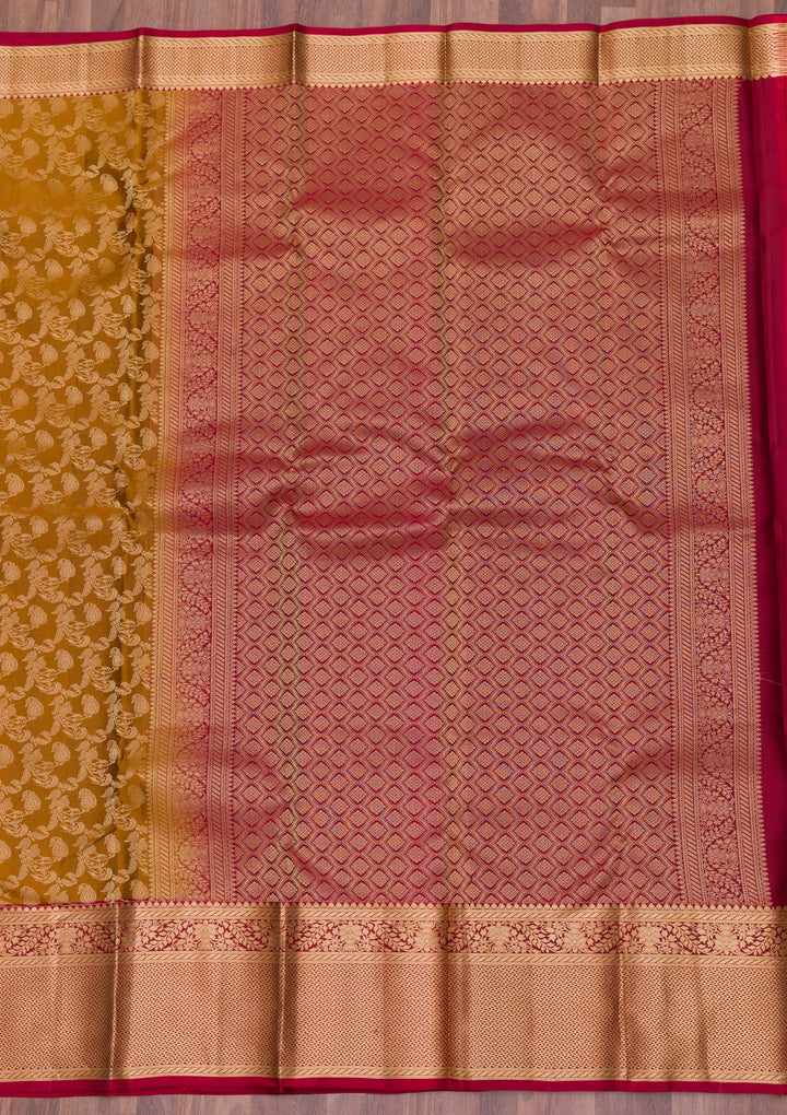 Gold Zariwork Pure Silk Saree