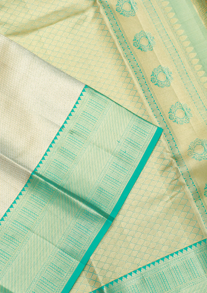 Gold Zariwork Kanjivaram Pure Silk Saree