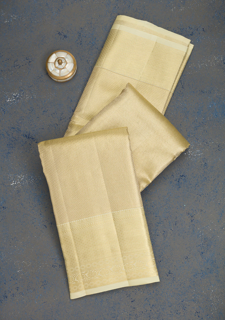 Gold Zariwork Banarasi Pure Silk Saree