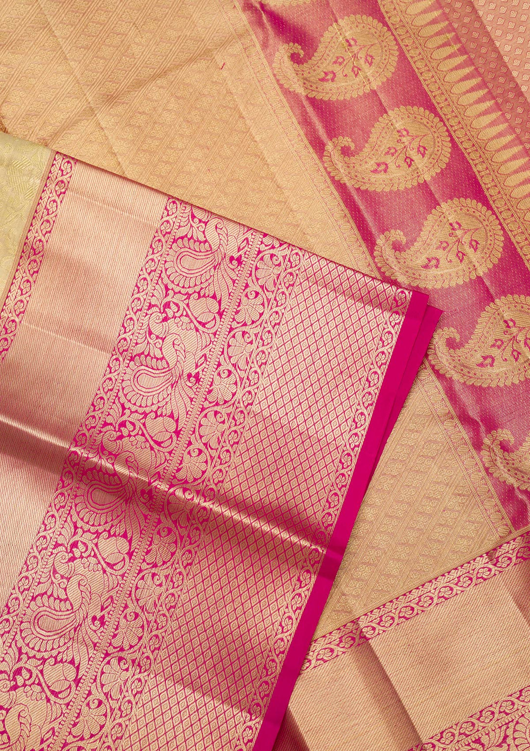 Gold Zariwork Kanjivaram Pure Silk Saree