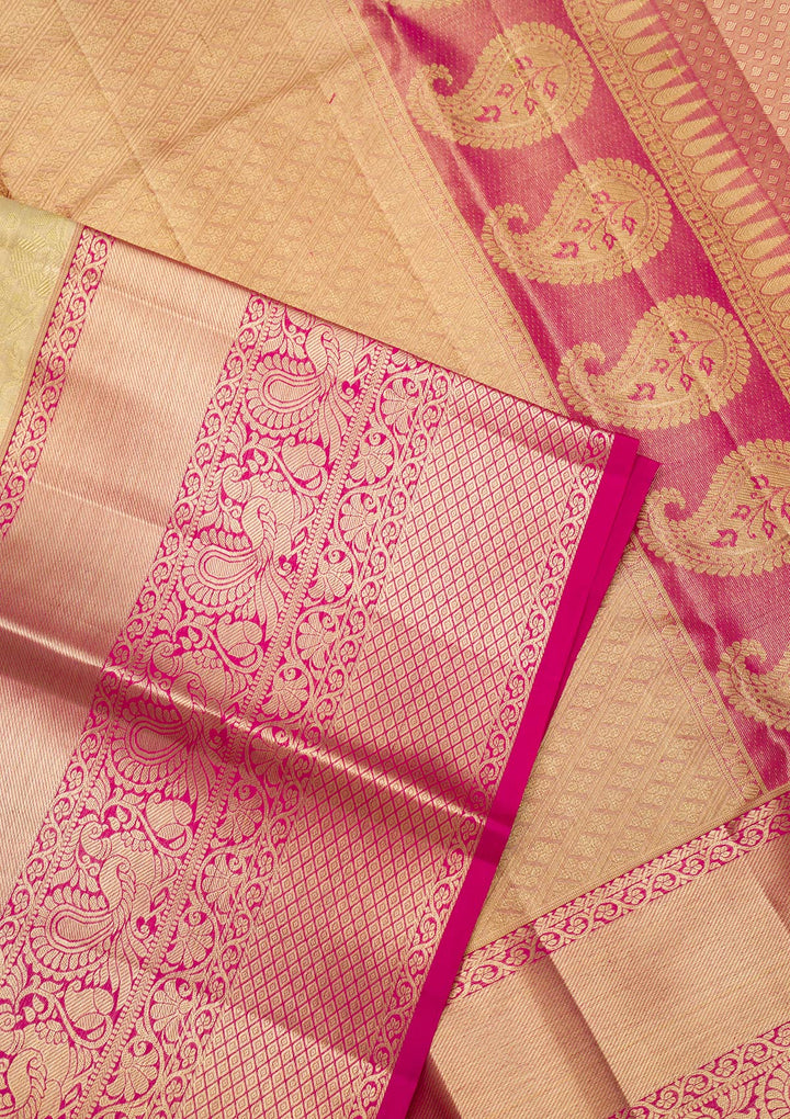Gold Zariwork Kanjivaram Pure Silk Saree