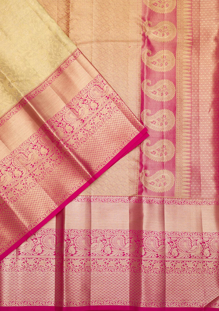 Gold Zariwork Kanjivaram Pure Silk Saree