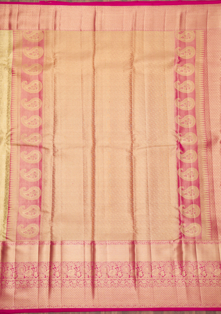 Gold Zariwork Kanjivaram Pure Silk Saree