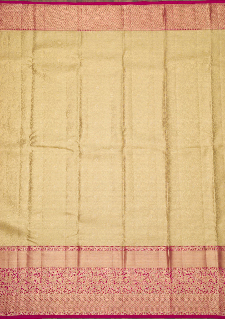 Gold Zariwork Kanjivaram Pure Silk Saree