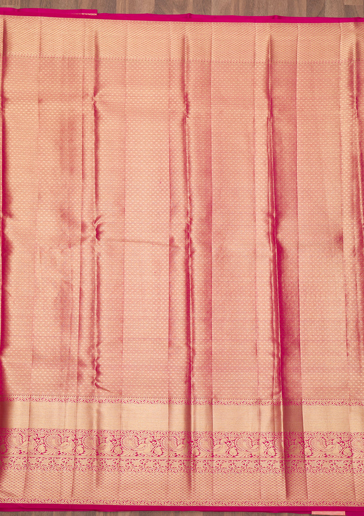 Gold Zariwork Kanjivaram Pure Silk Saree