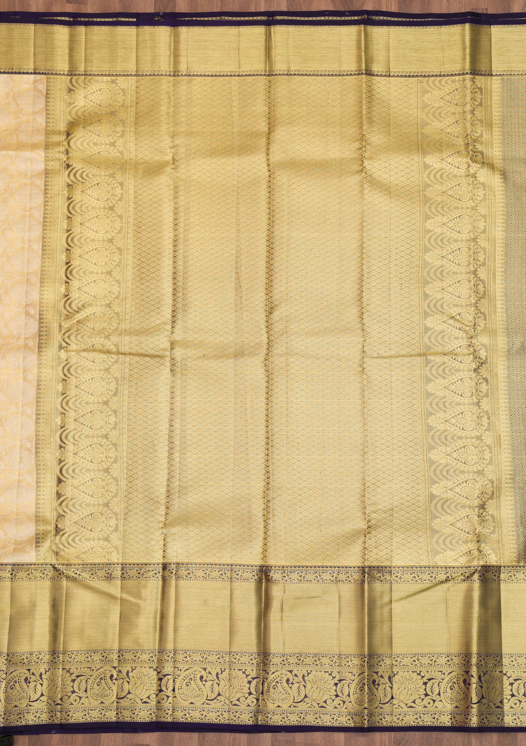 Gold Zariwork Kanjivaram Pure Silk Saree