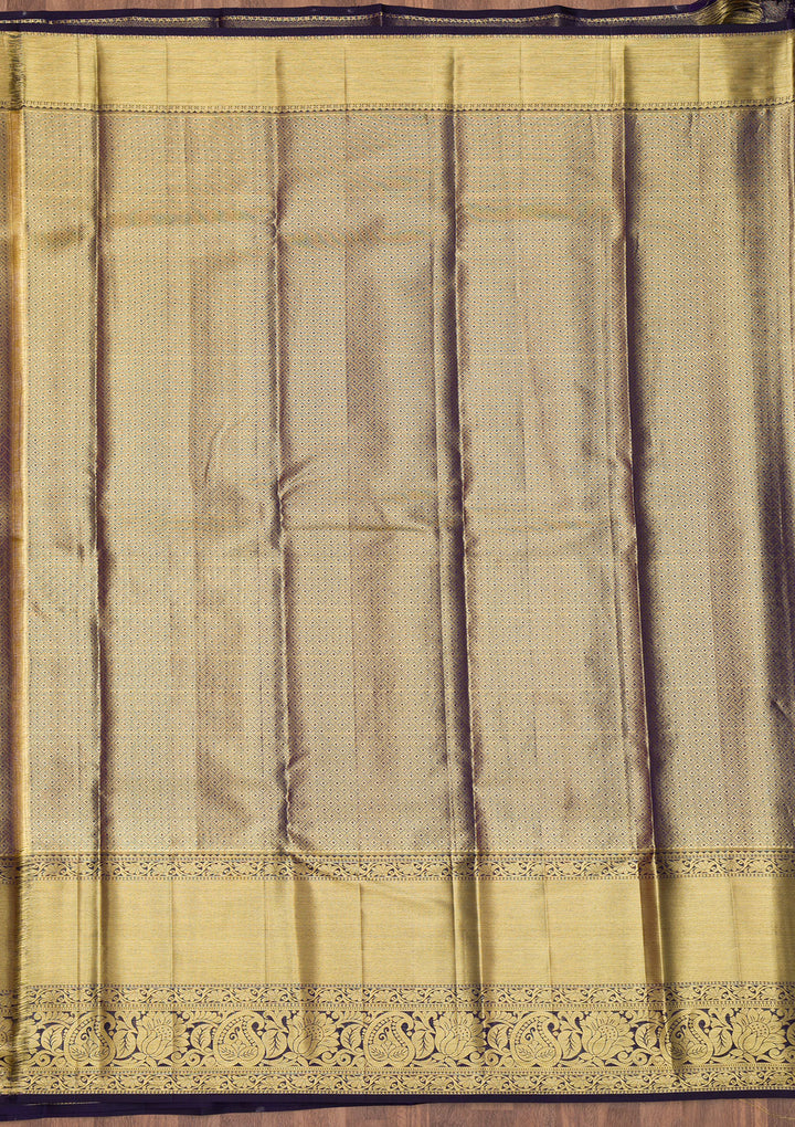 Gold Zariwork Kanjivaram Pure Silk Saree