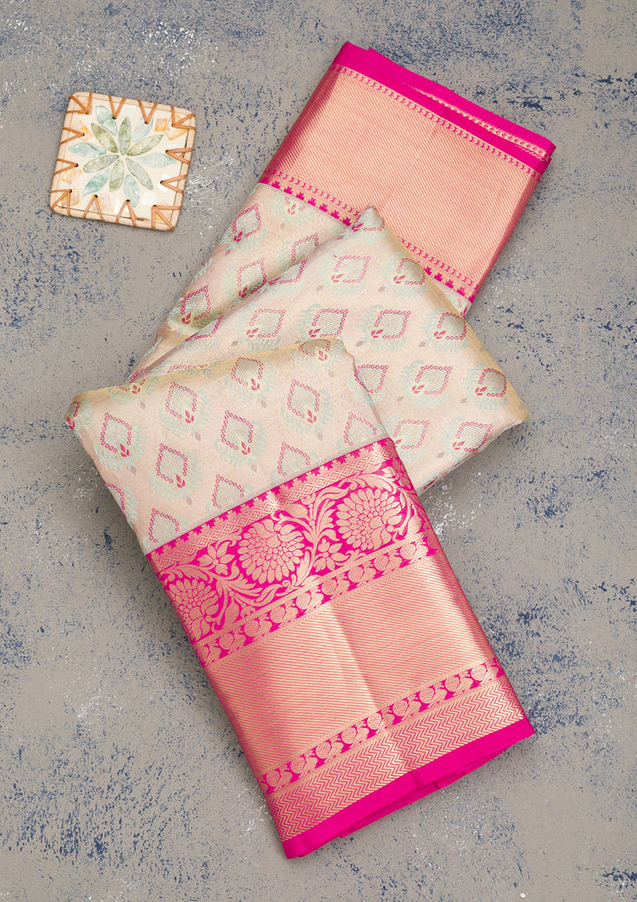 Gold Zariwork Pure Silk Saree