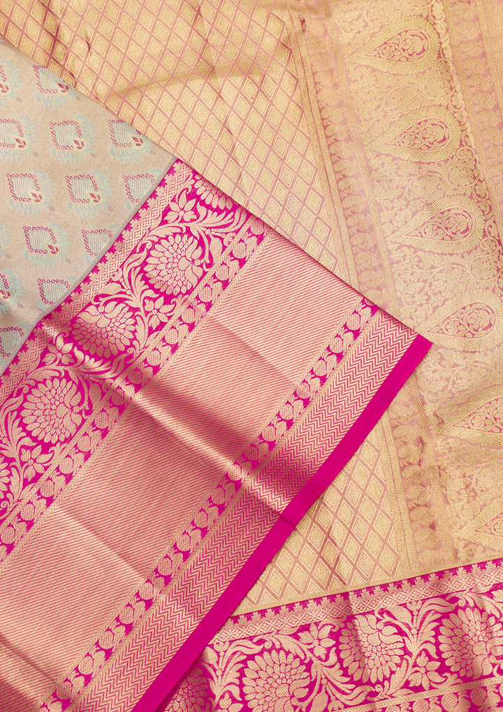 Gold Zariwork Pure Silk Saree