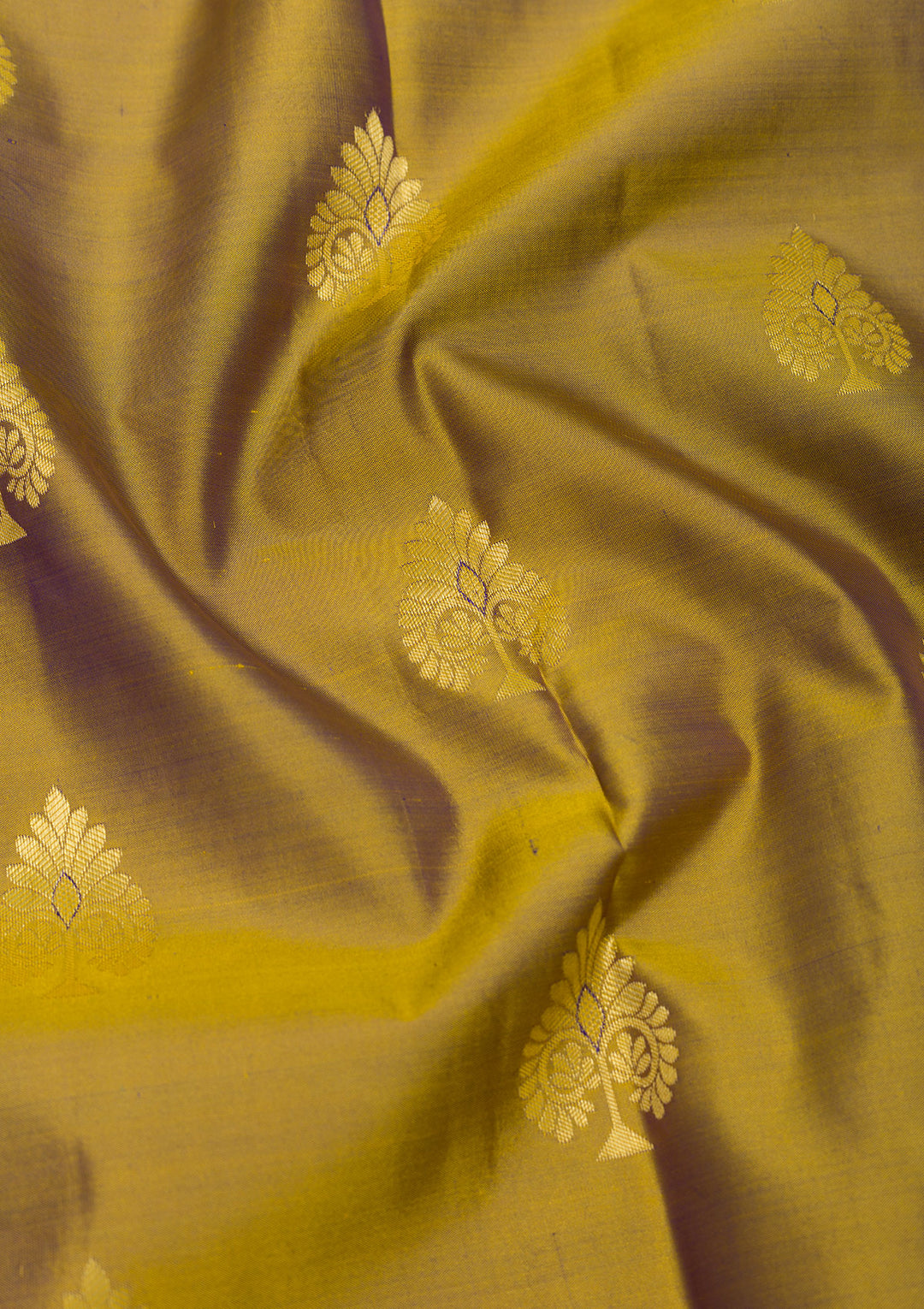 Mehendi Zariwork Banarasi Pure Silk Saree