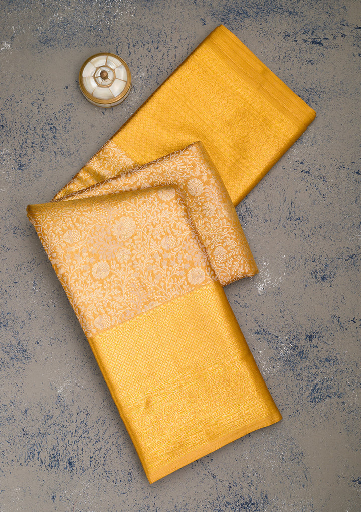 Gold Zariwork Pure Silk Saree