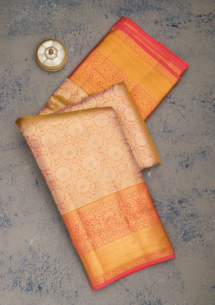 Gold Zariwork Pure Silk Saree