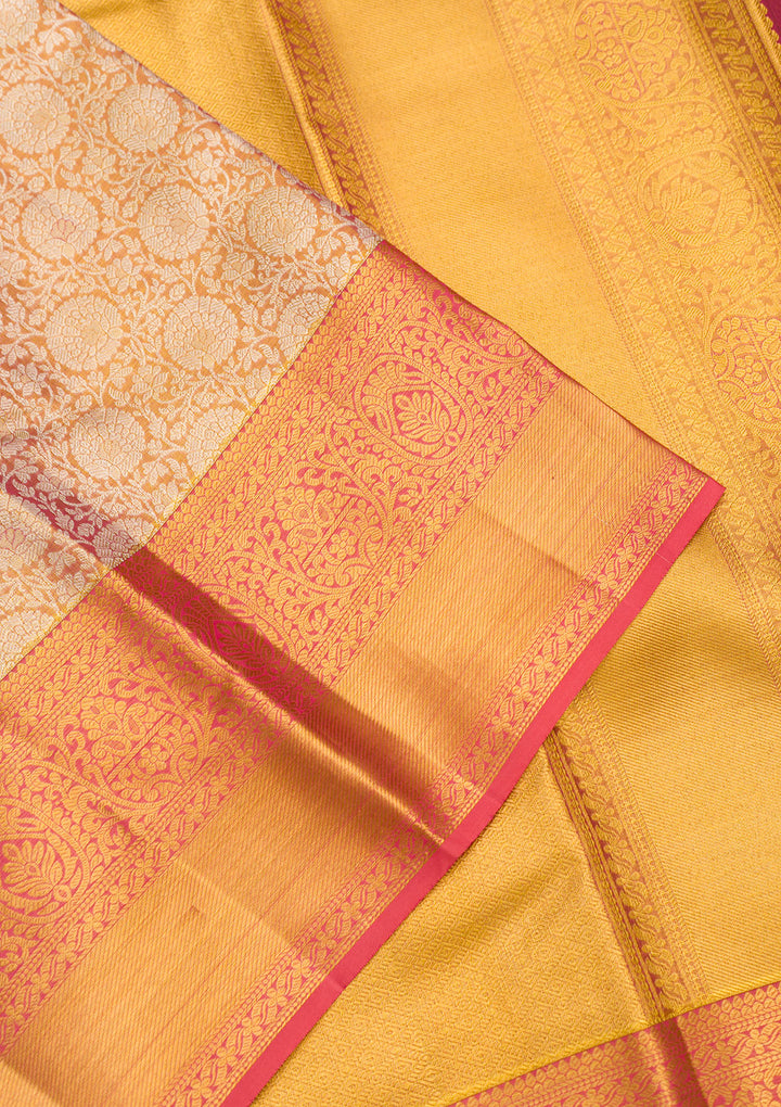 Gold Zariwork Pure Silk Saree