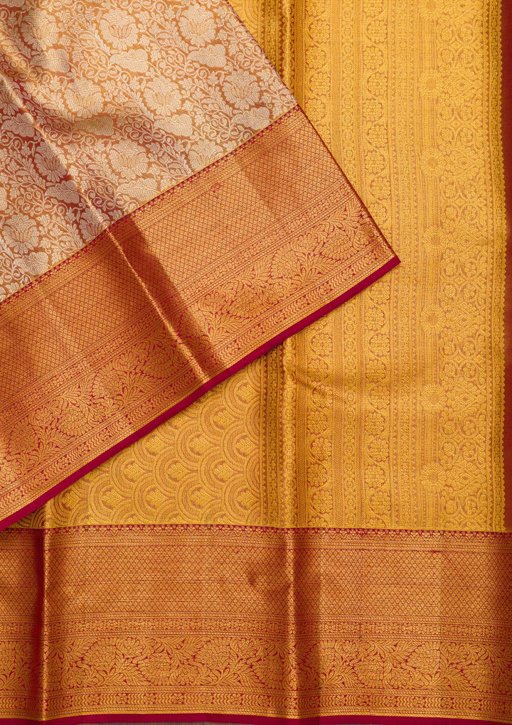 Gold Zariwork Pure Silk Saree