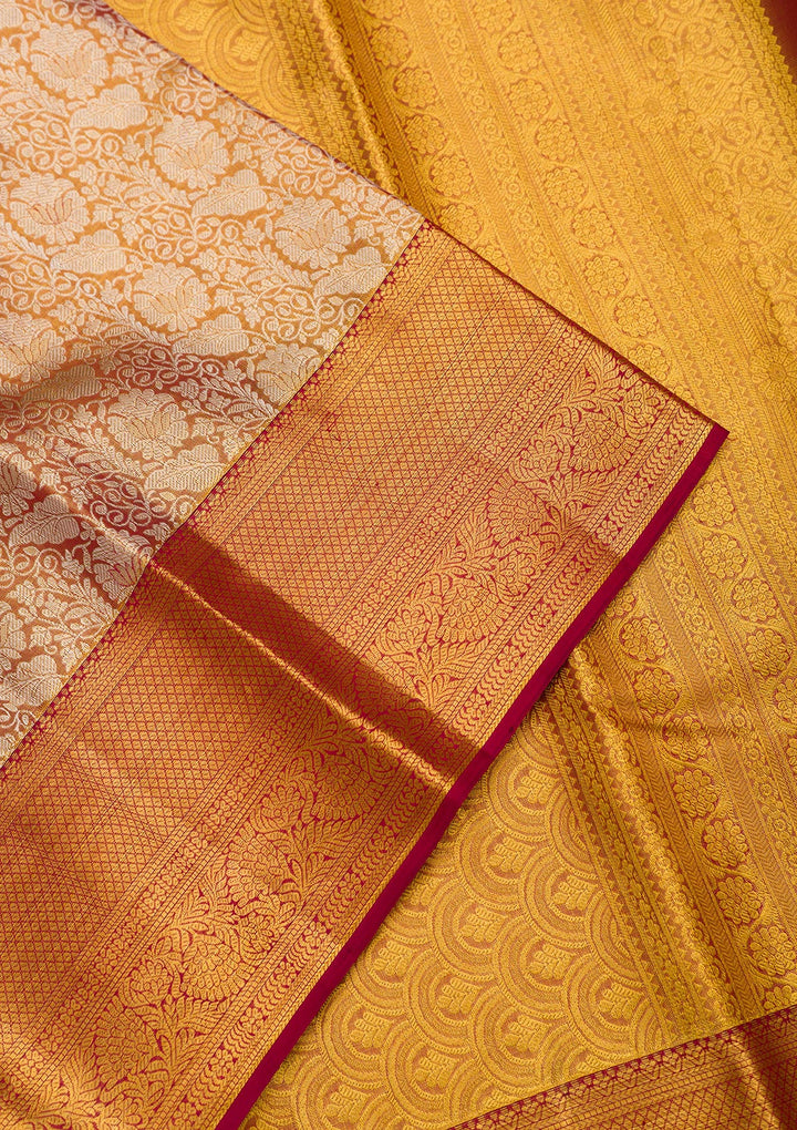 Gold Zariwork Pure Silk Saree