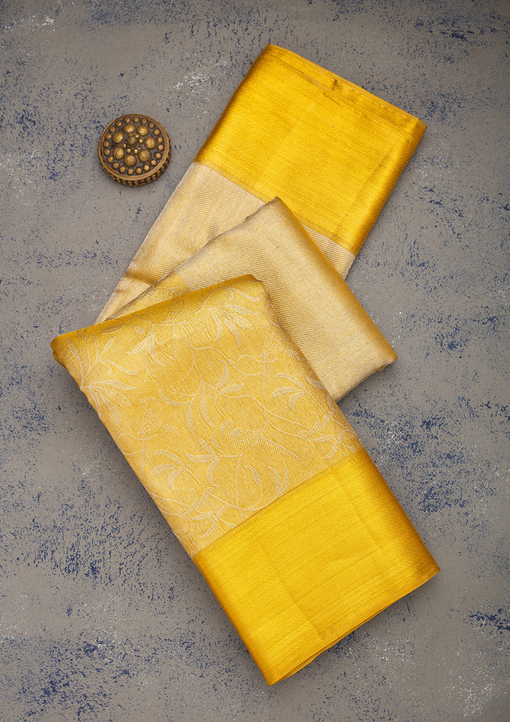Gold Zariwork Pure Silk Saree