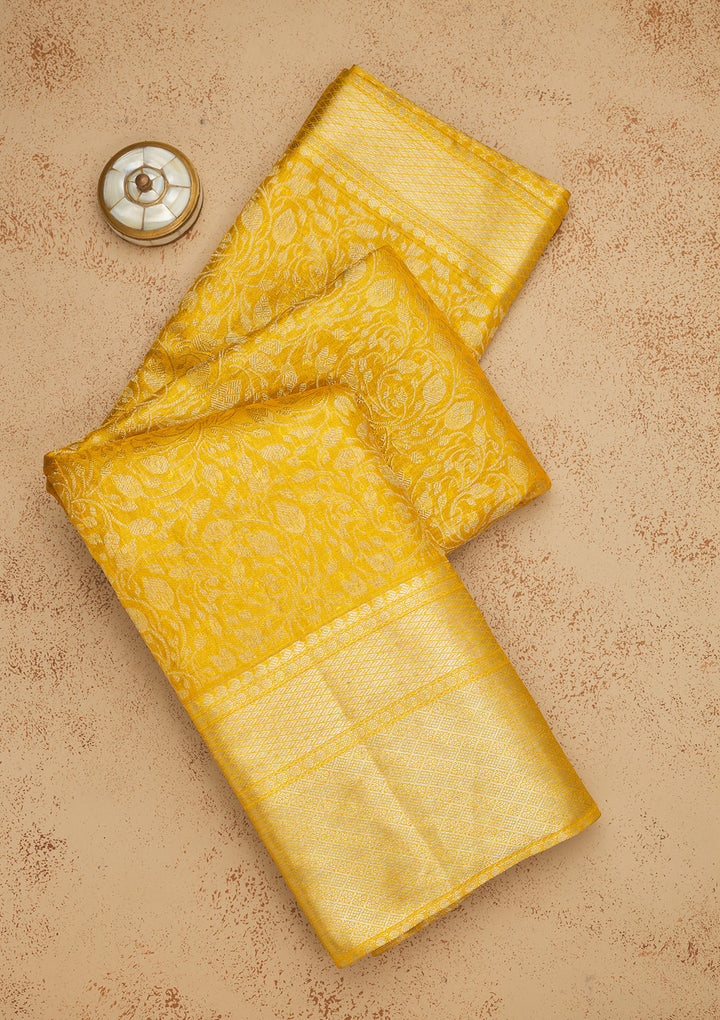 Gold Zariwork Pure Silk Saree