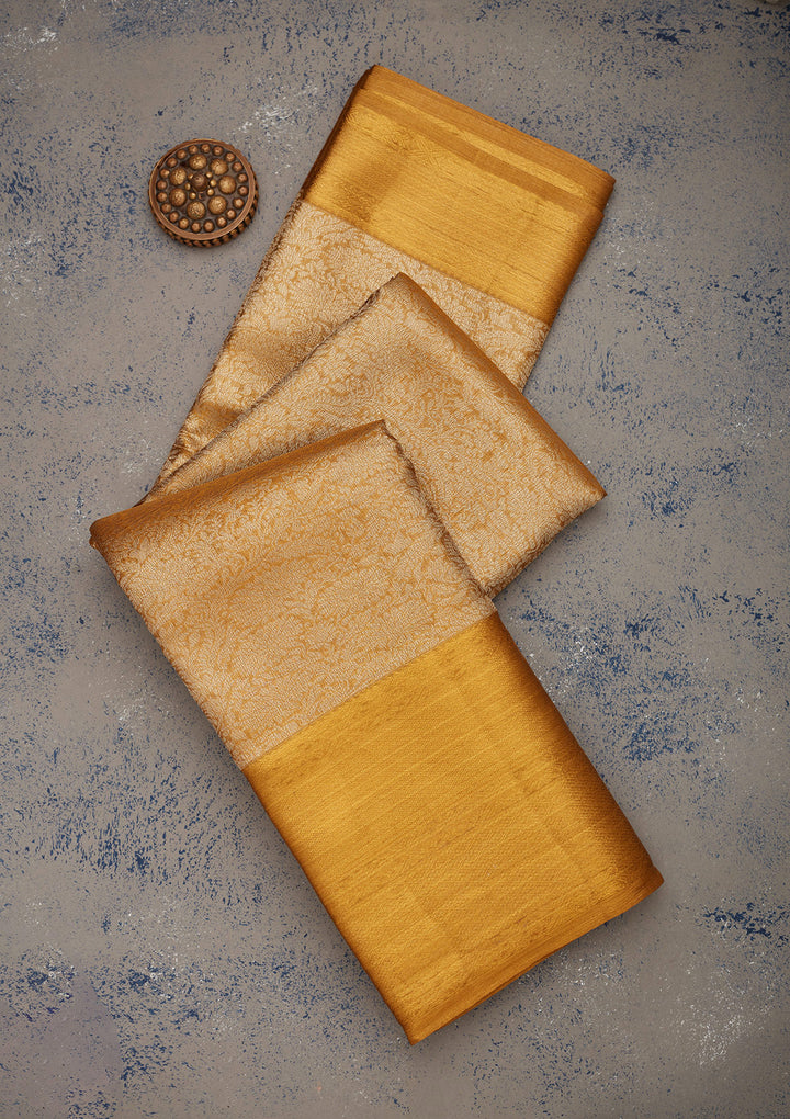 Gold Zariwork Pure Silk Saree