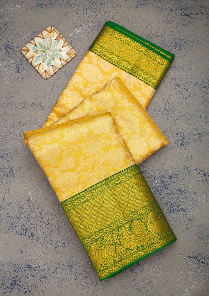 Gold Zariwork Pure Silk Saree