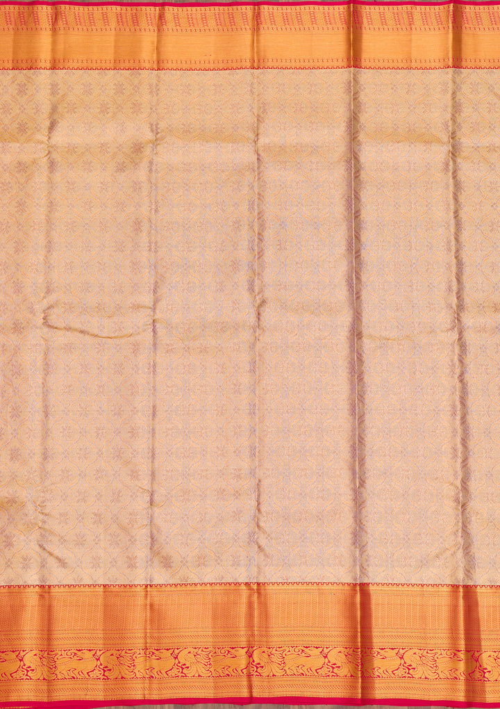 Gold Zariwork Kanjivaram Pure Silk Saree