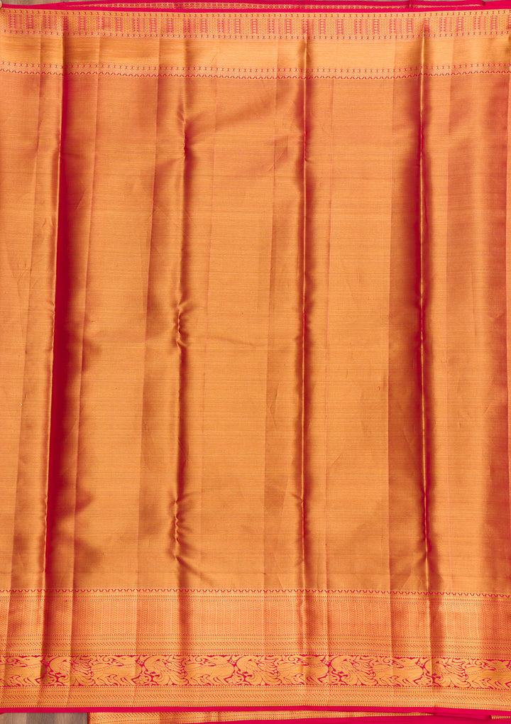 Gold Zariwork Kanjivaram Pure Silk Saree