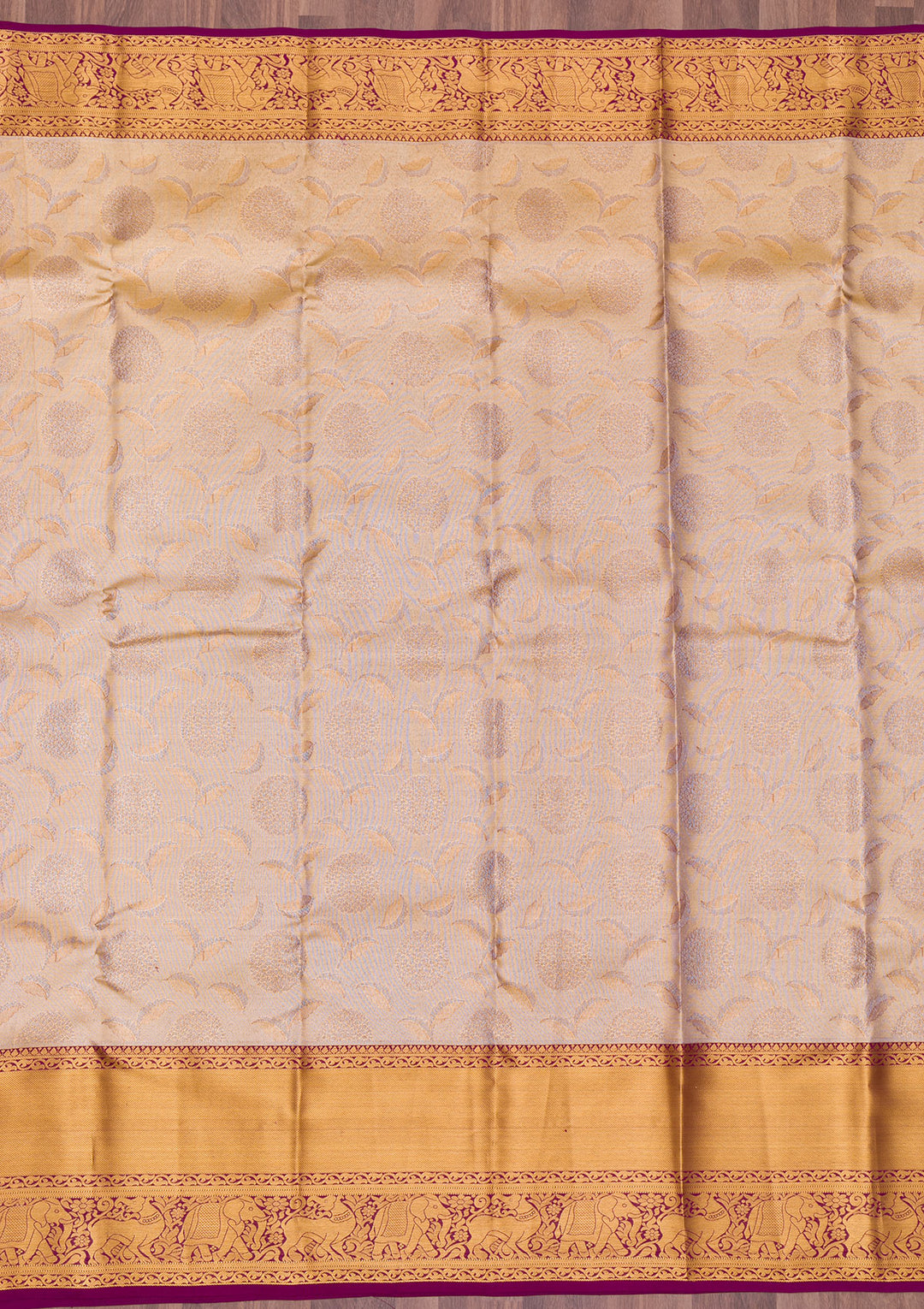 Gold Zariwork Kanjivaram Pure Silk Saree