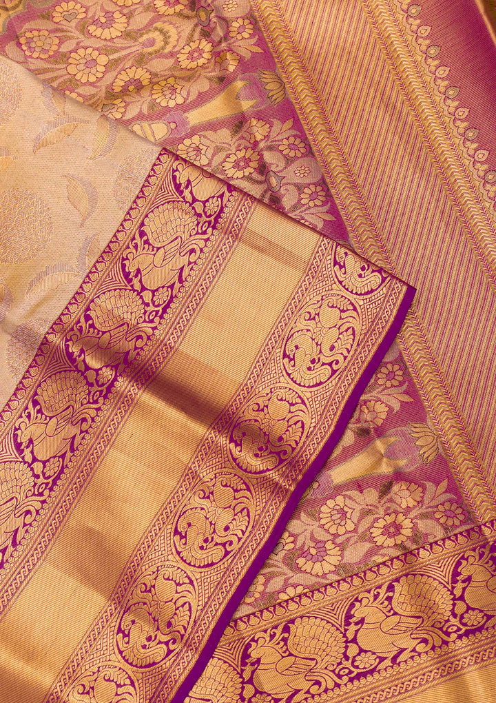 Gold Zariwork Pure Silk Saree