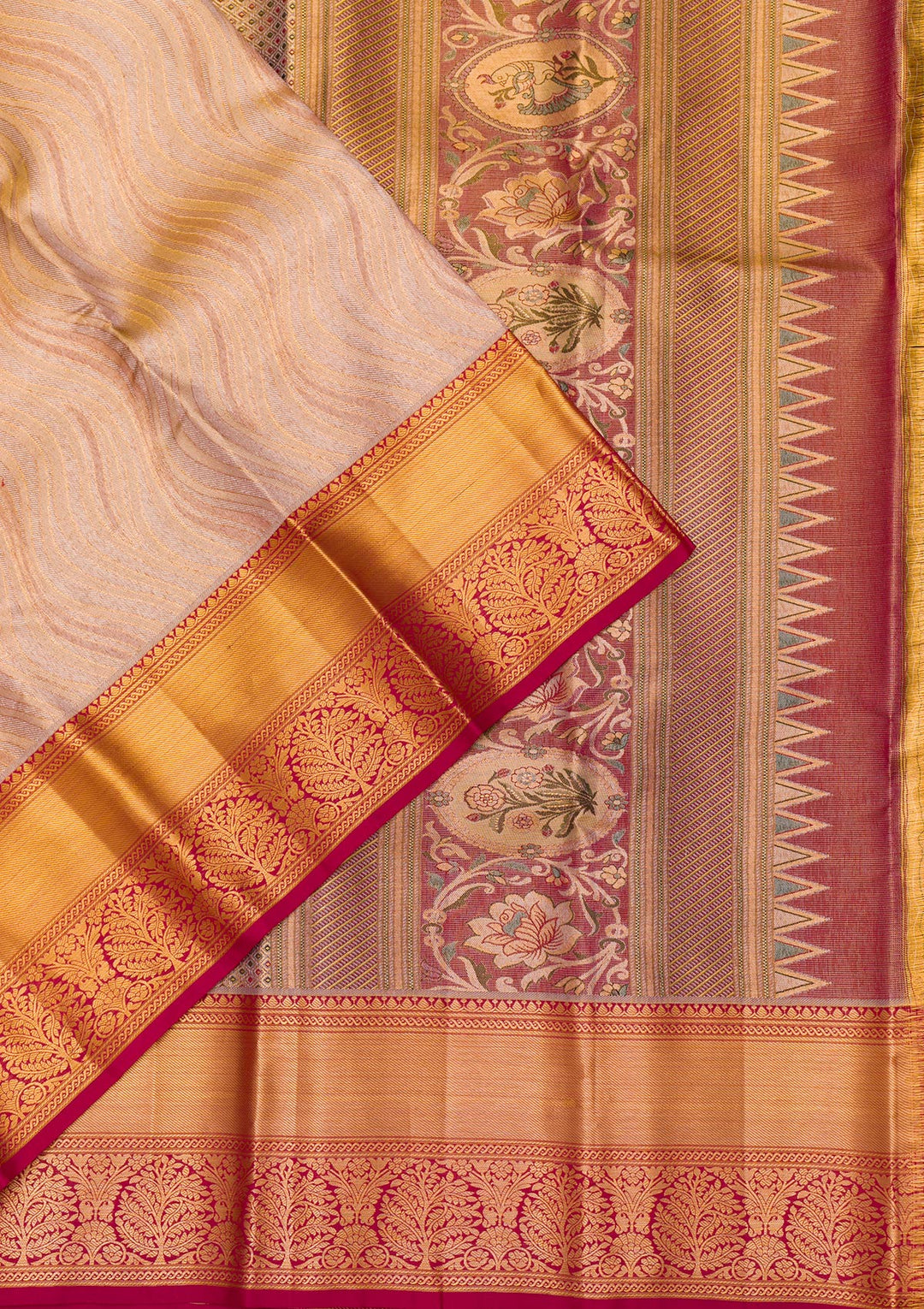 Gold Zariwork Pure Silk Saree