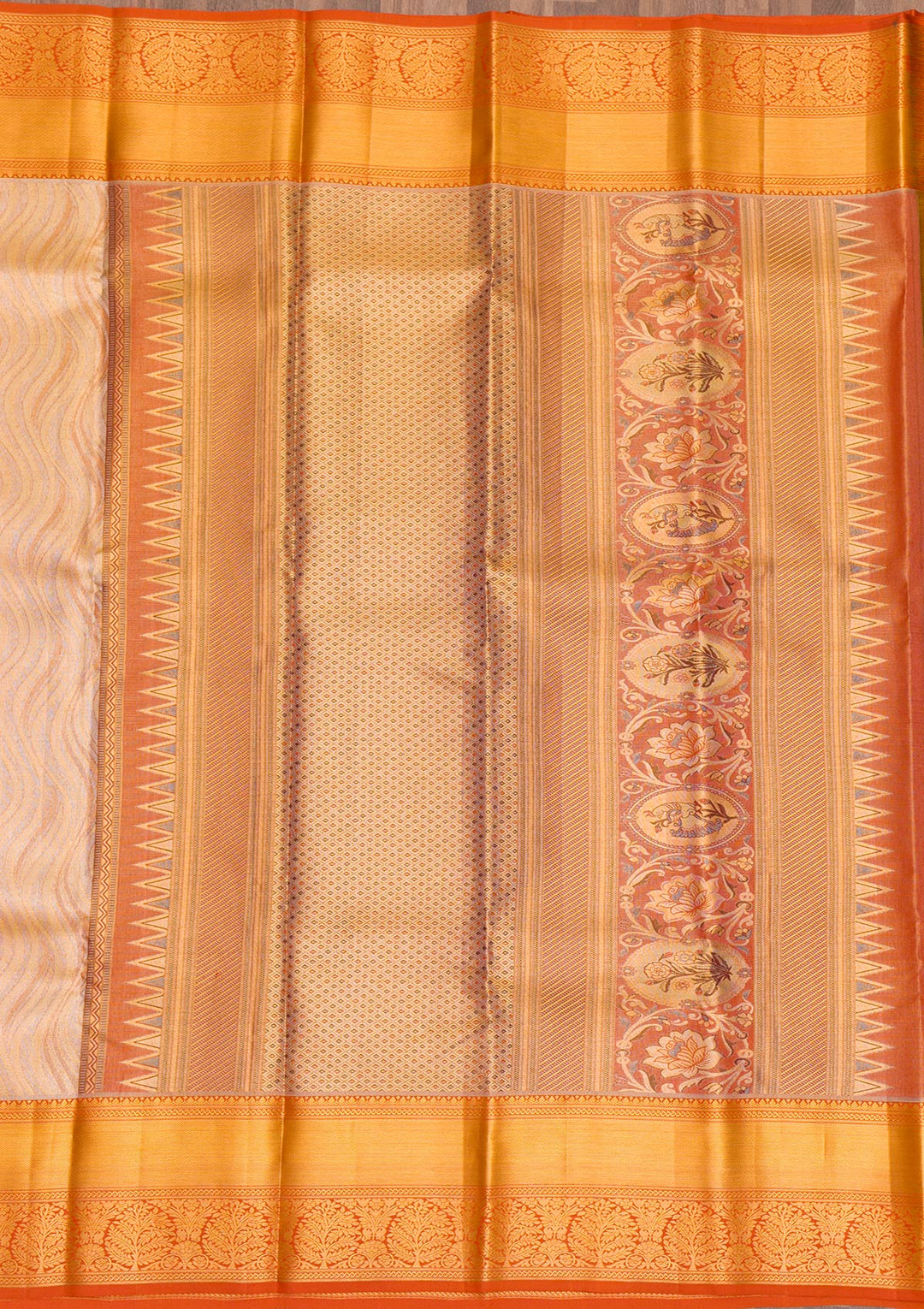 Gold Zariwork Pure Silk Saree