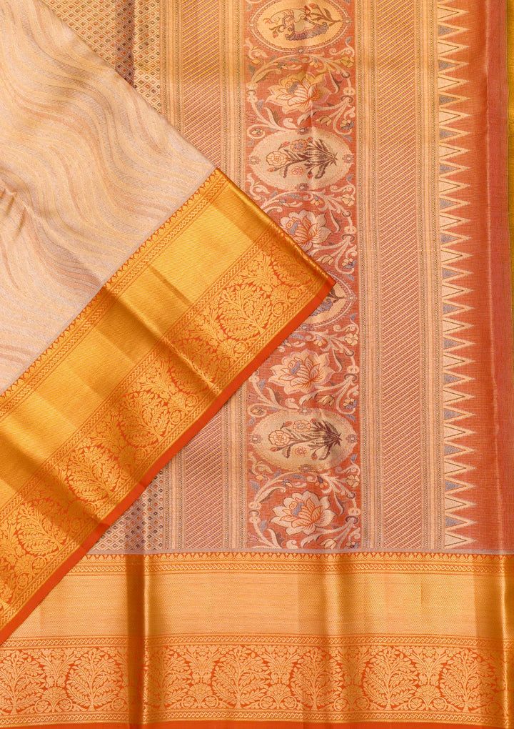 Gold Zariwork Pure Silk Saree