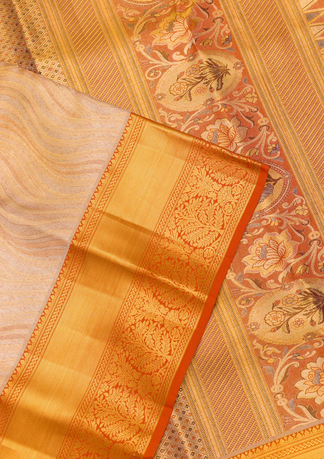 Gold Zariwork Pure Silk Saree