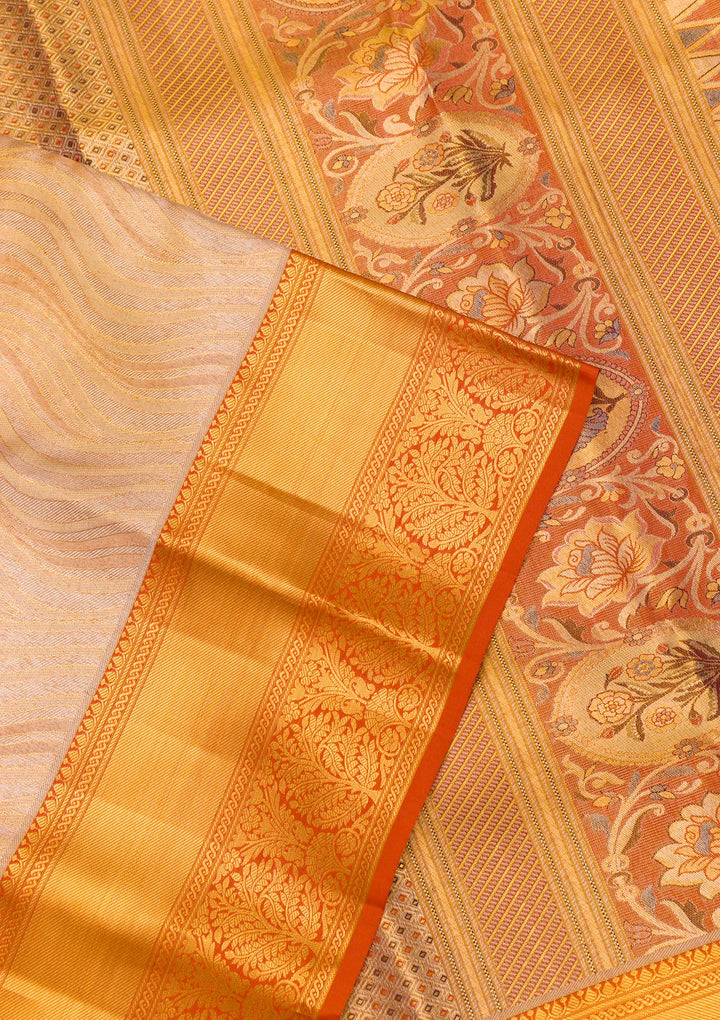 Gold Zariwork Pure Silk Saree