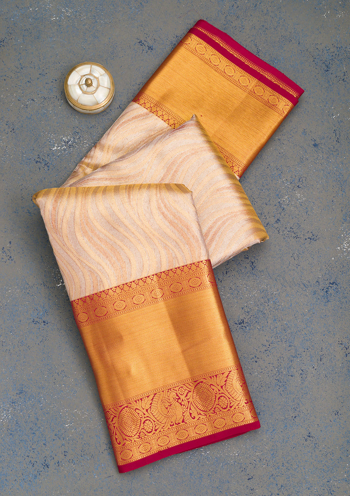 Gold Zariwork Pure Silk Saree