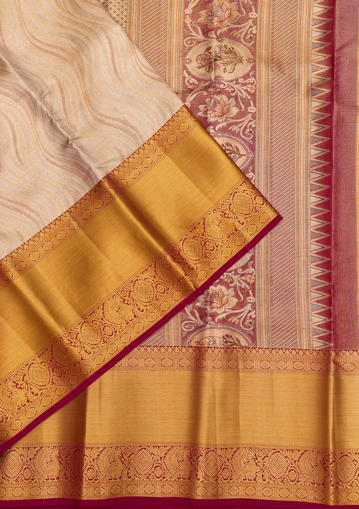 Gold Zariwork Pure Silk Saree