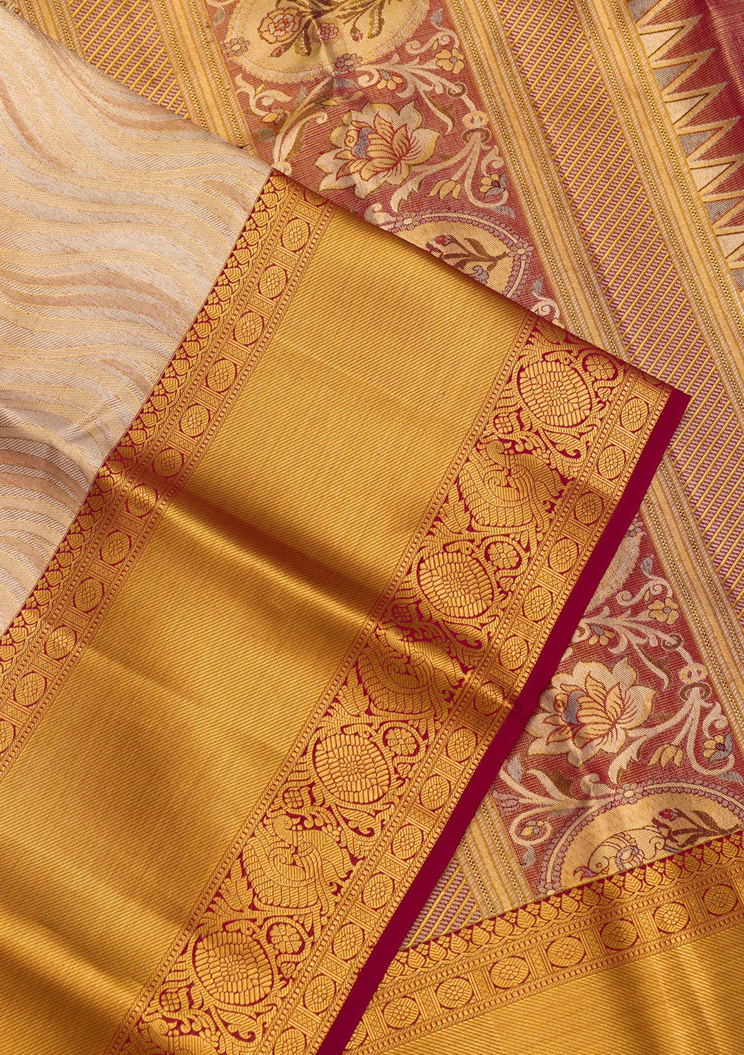 Gold Zariwork Pure Silk Saree